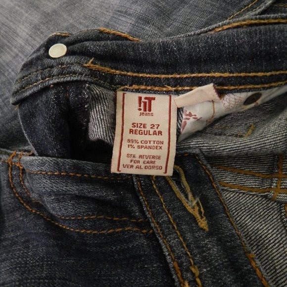 !IT-SIZE 27  DESIGNER ROCKIN HOTTIE  LOW RISE JEAN - Picture 2 of 16